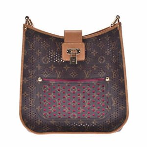 LOUIS VUITTON Monogram Perfo Musette Fuchsia Pink Canvas Shoulder Bag
